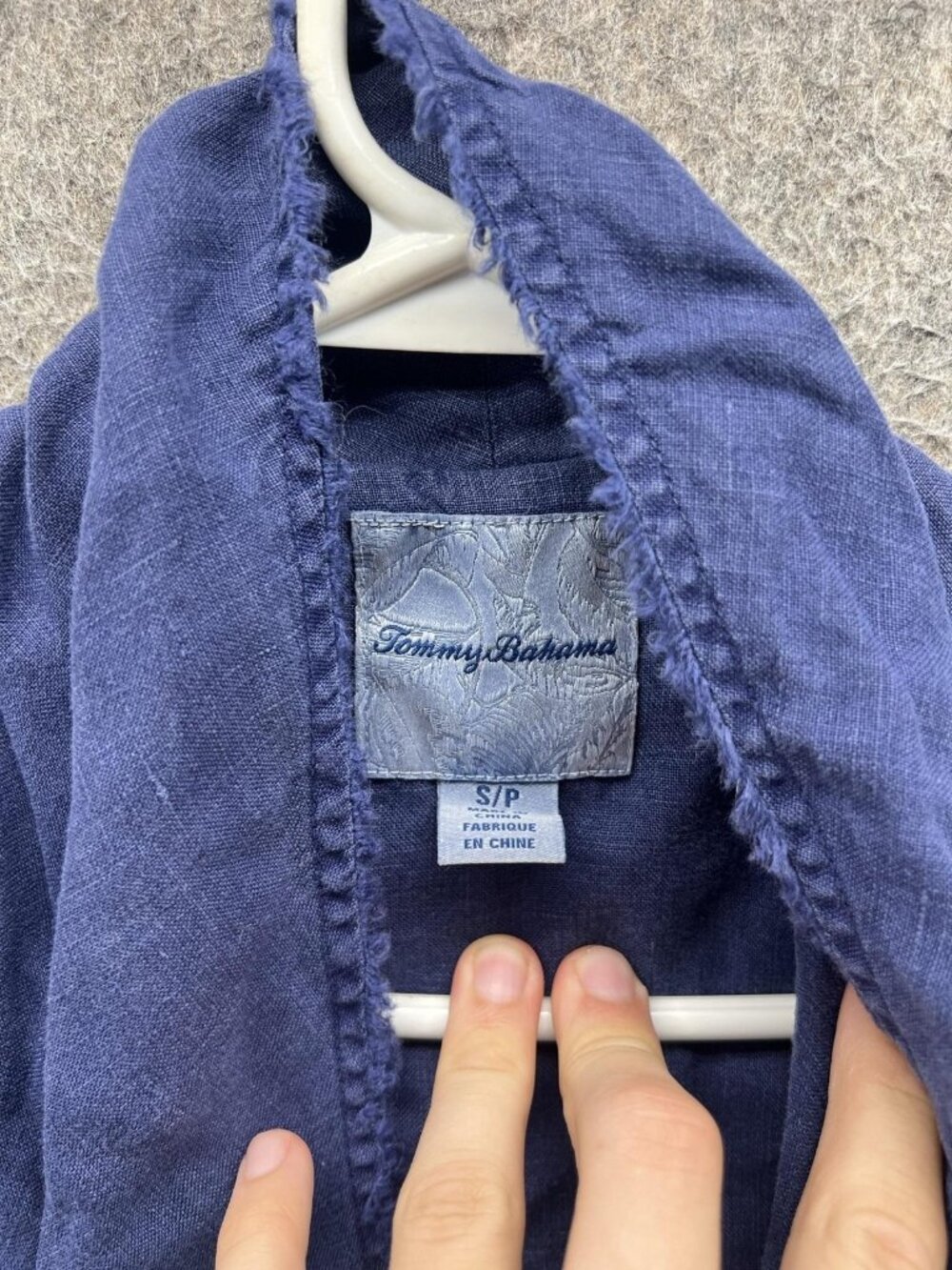 Tommy Bahama Cardigan Sweater Women Small Blue Linen Open Front Sleeveless - Picture 5 of 11